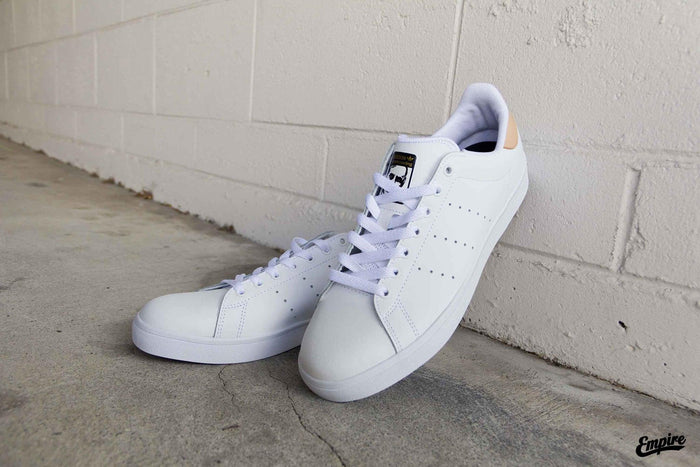 Adidas Stan Smith Vulc - White Pale Nude Gold Metallic - Empire Skate NZ