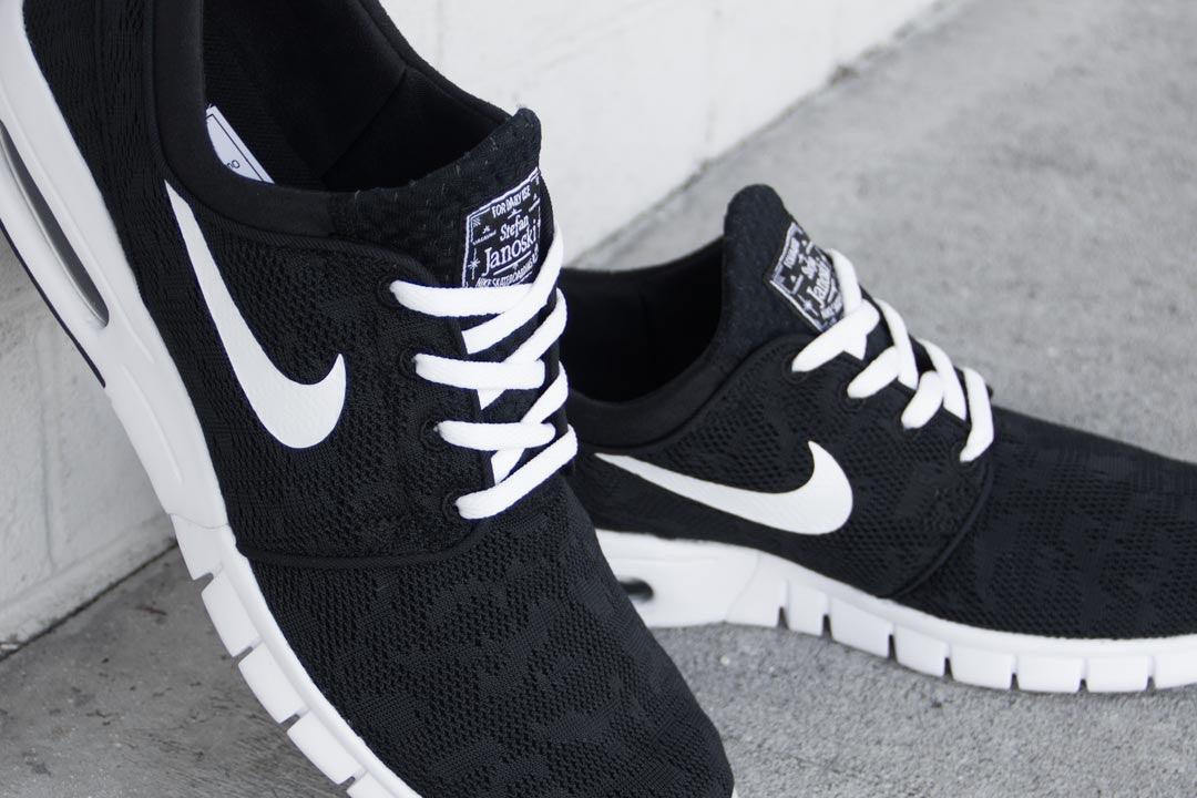 Nike SB - Janoski Max - Black / White / Mesh - Empire Skate NZ