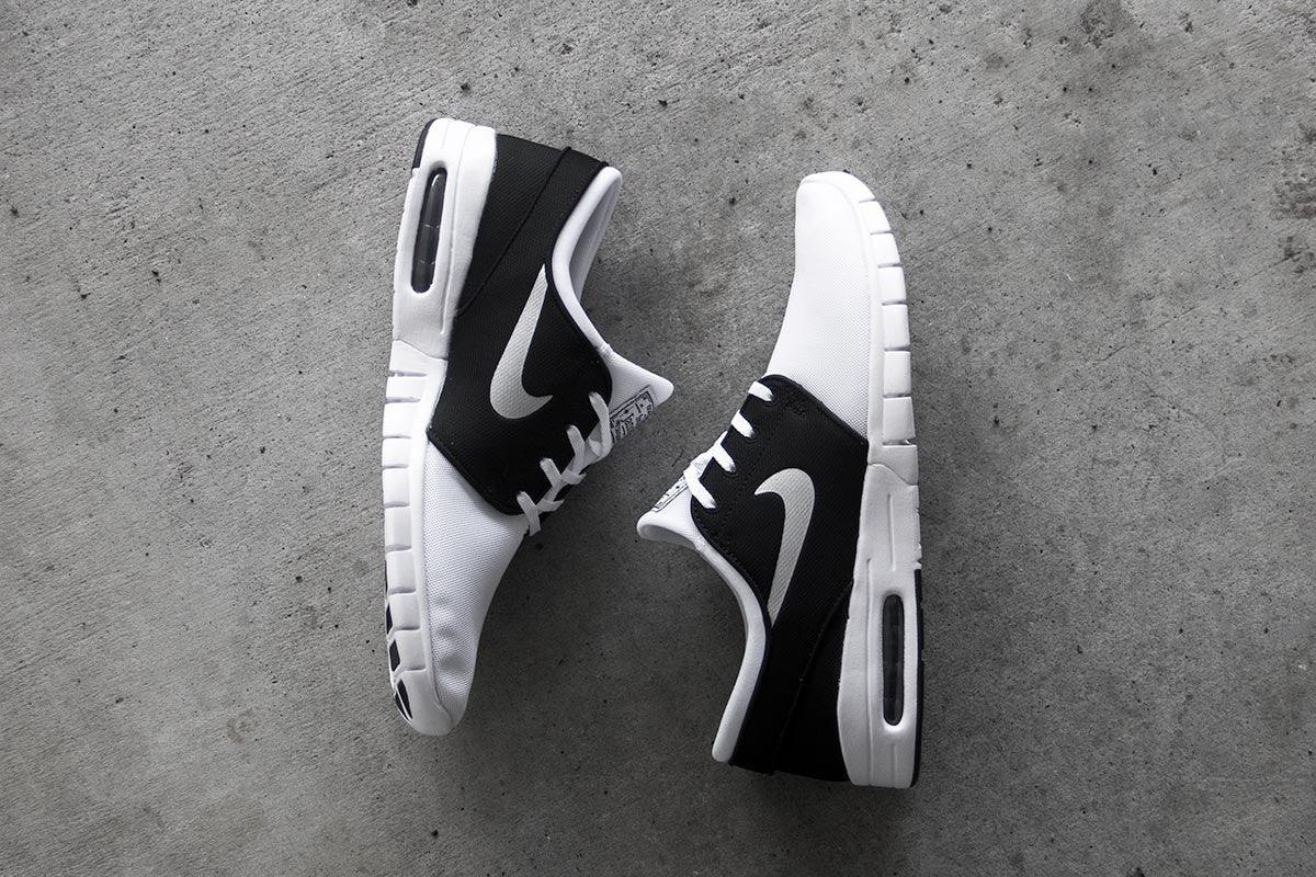 Nike SB - Janoski Max Black / White / Metallic Silver - Empire Skate NZ