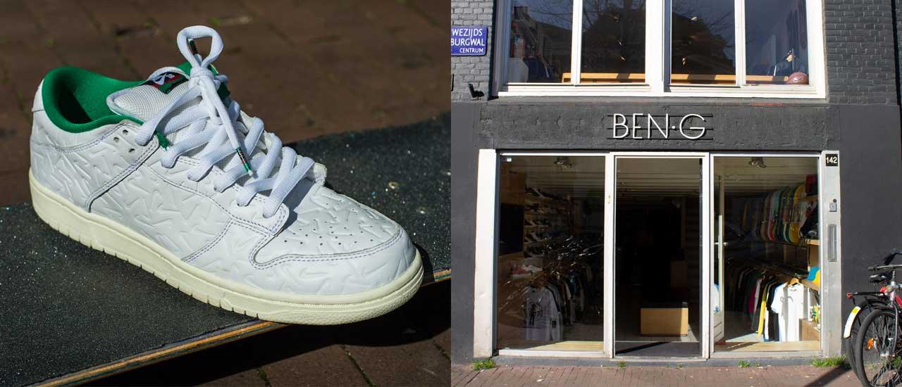 Swoosh ticks pattern the new Nike SB Quickstrike collaboration with BEN-G - Empire Skate NZ