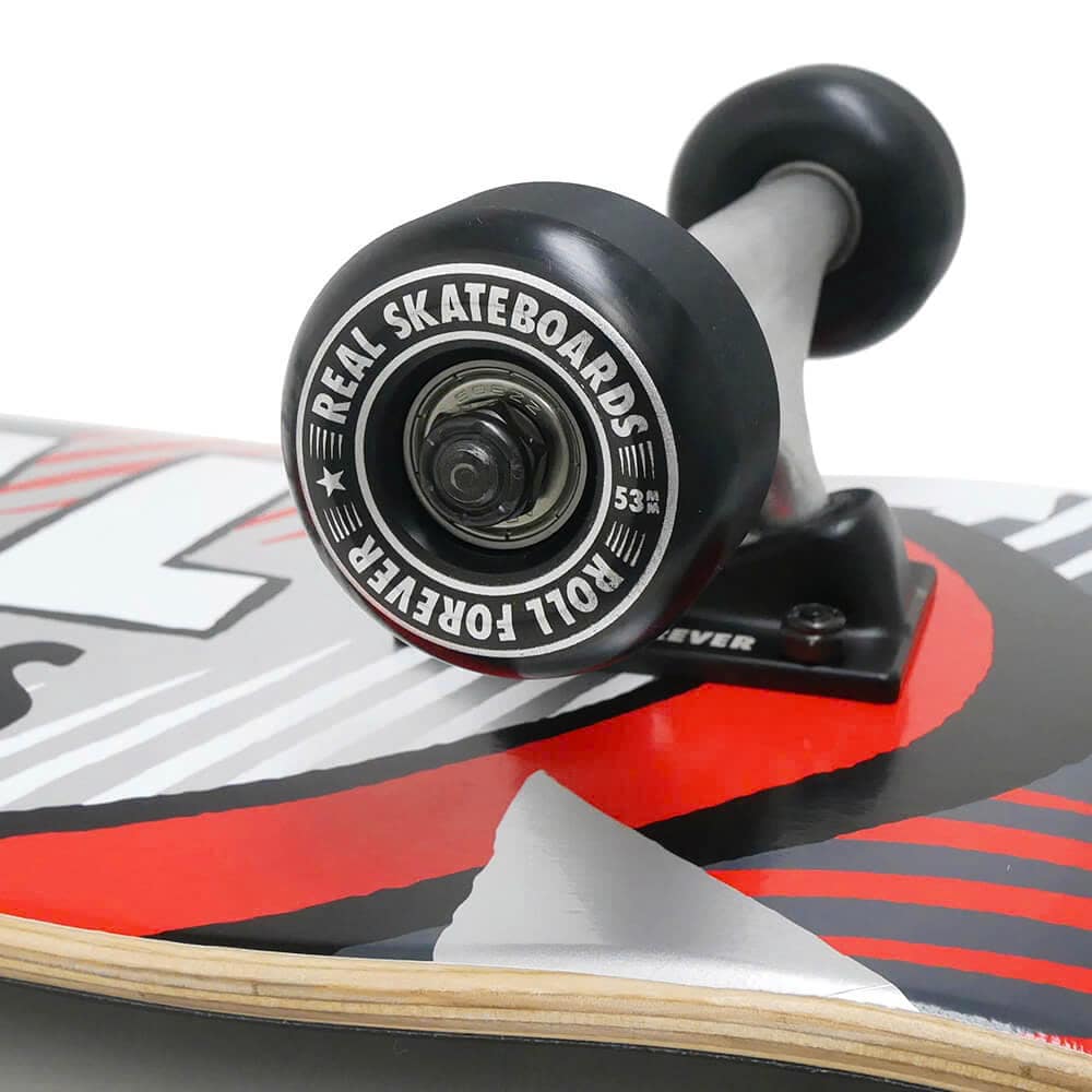 Real Hatched Oval 8.0" Complete Red