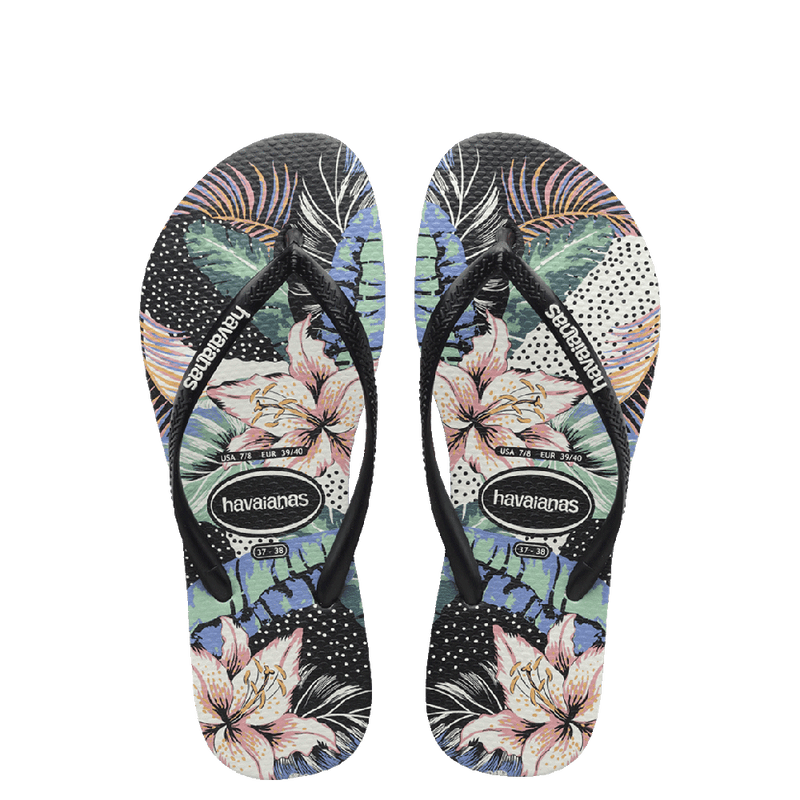 Havaianas Kids Slim Floral Dots Flip Flops