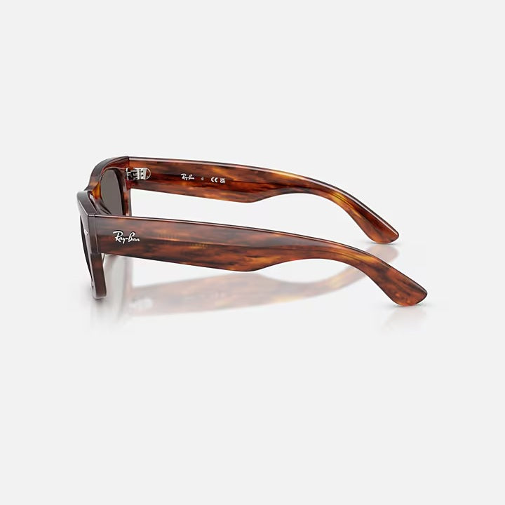 Ray Ban Mega Wayfarer II - Striped Havana/Dark Grey Lens