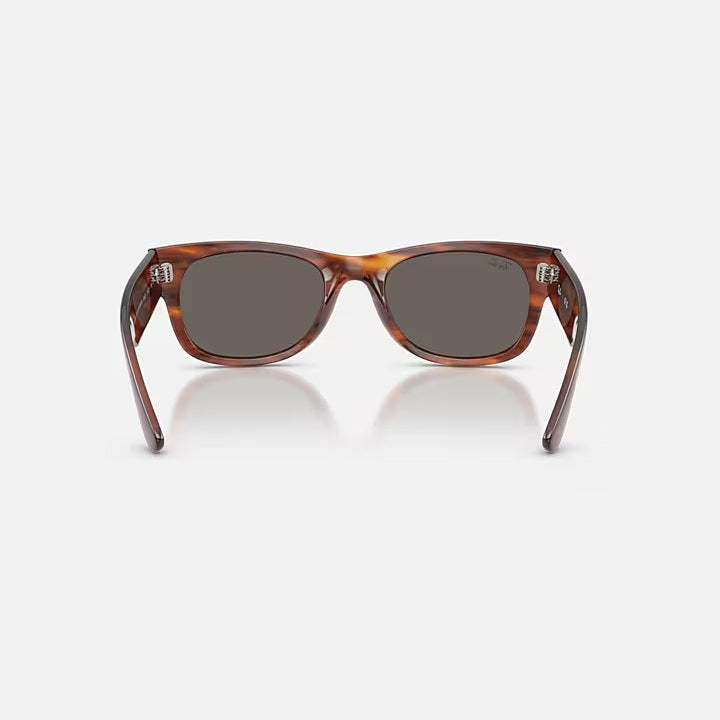 Ray Ban Mega Wayfarer II - Striped Havana/Dark Grey Lens