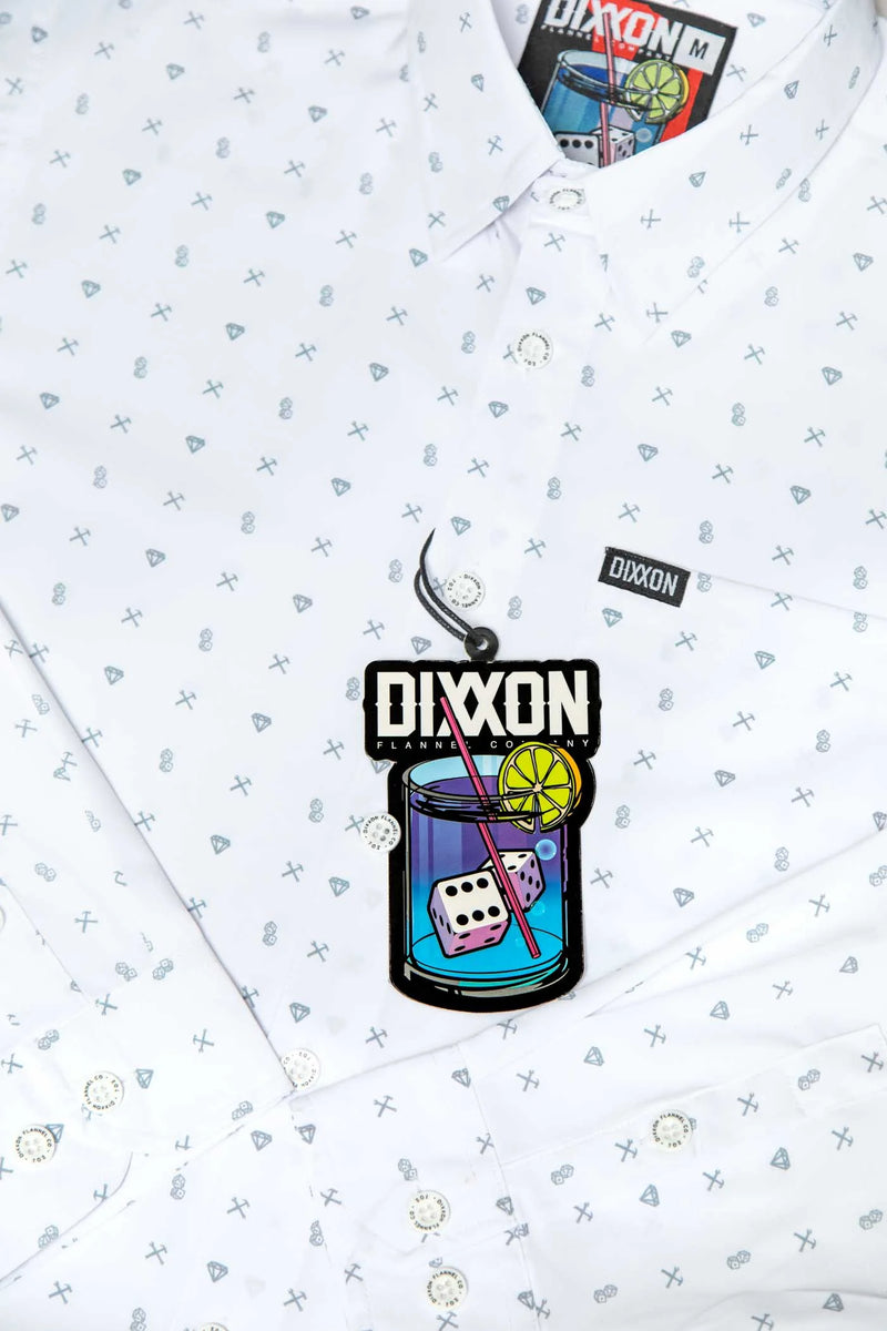 Dixxon 702 Long Sleeve Party Shirt - White/Grey