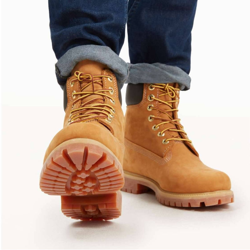 Timberland Mens 6 Inch Premium Waterproof Boot - Wheat Nubuck