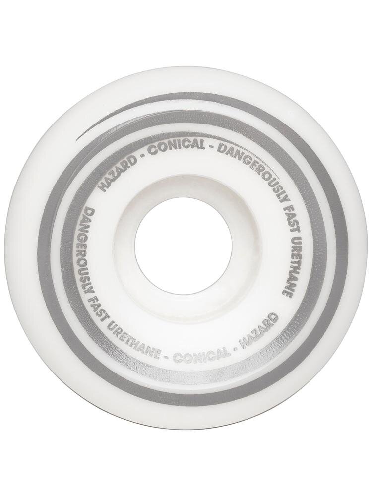 Hazard Radio Active CS: Conical White Wheels 58mm