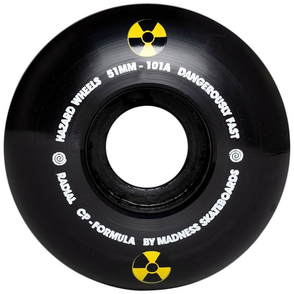 Hazard Swirl CP+ Radial Wheels - 53mm Black