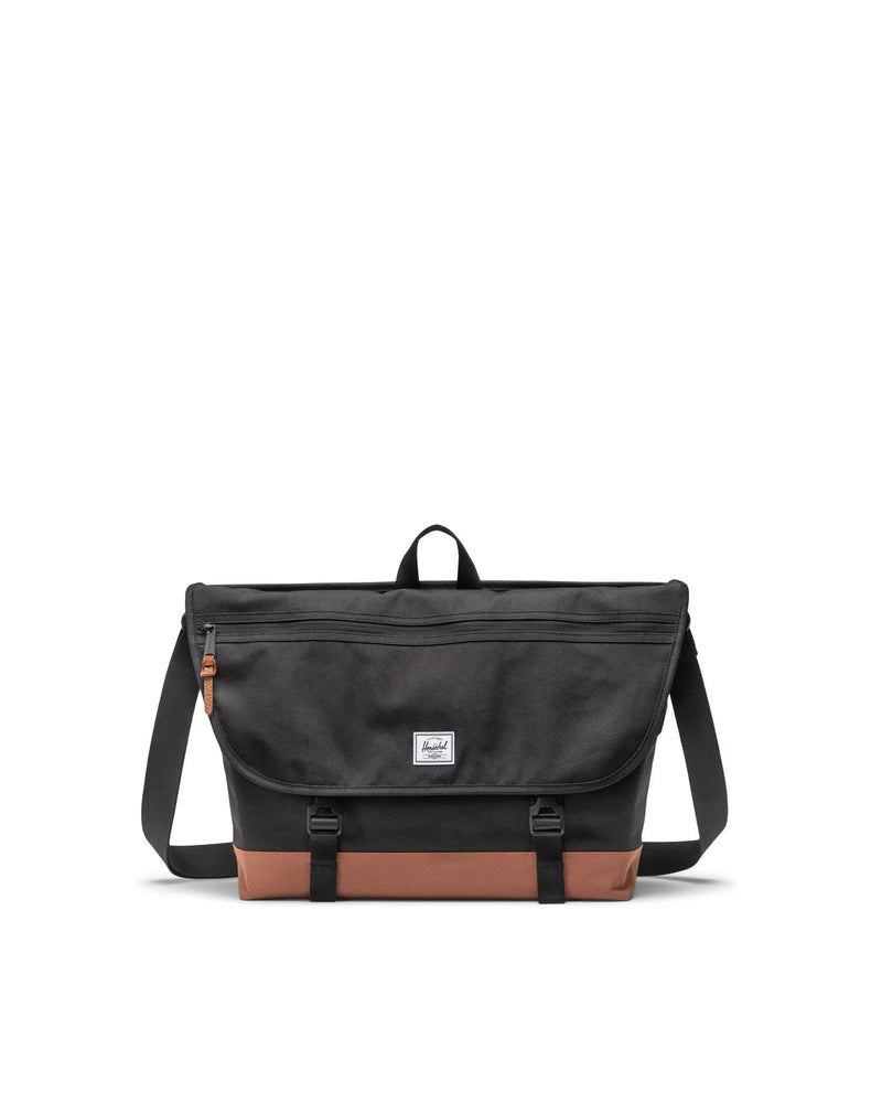 Herschel Cove Messenger Bag 22.5L - Black/Saddle Brown