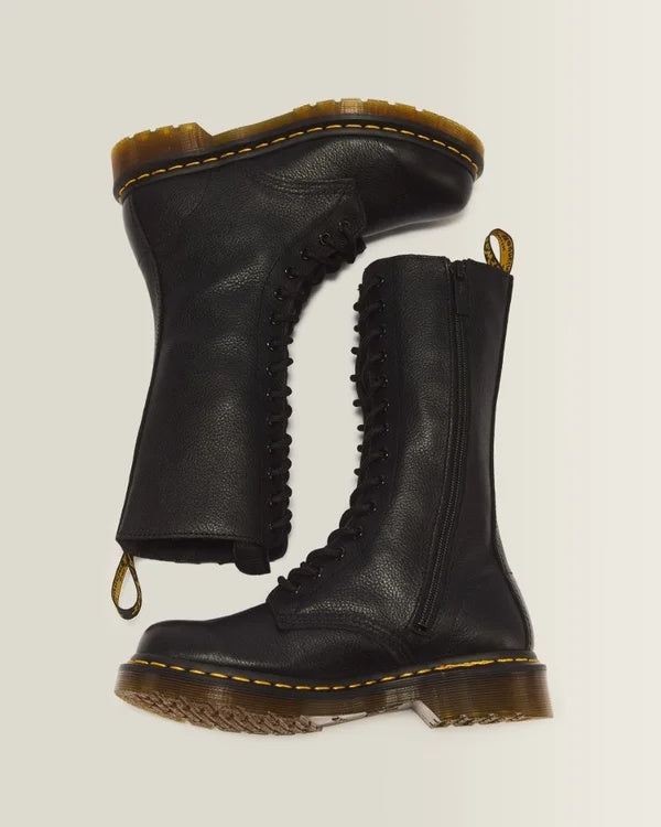 Dr. Martens 1B99 14 Eye Zip Boot - Black Virginia
