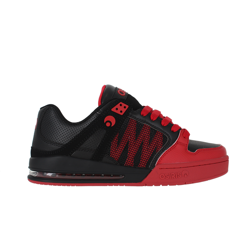 OSIRIS PIXEL - BLACK/RED/BLACK