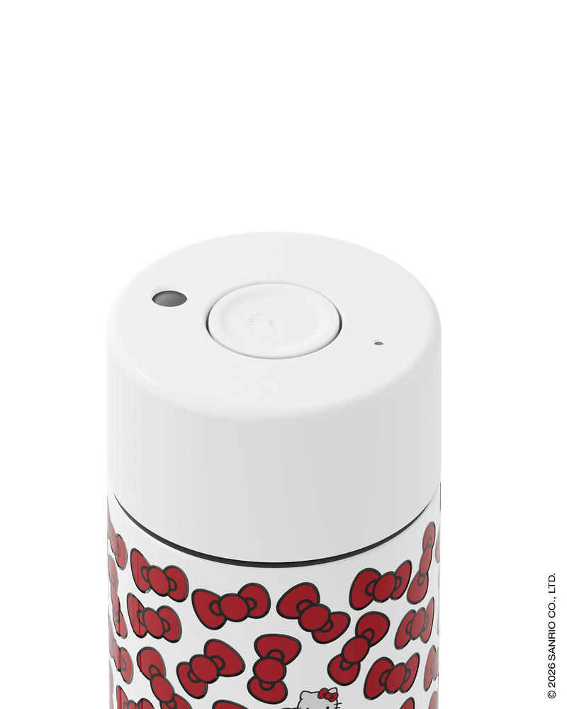 Frank Green Hello Kitty Bow Edition Ceramic Reusable Cup with Push Button Lid 355ml (12oz)
