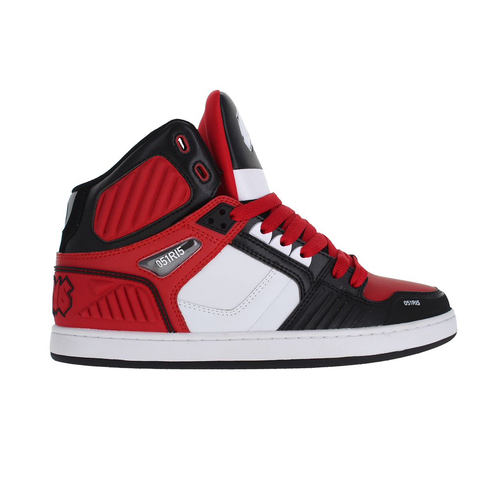 OSIRIS NYC 83 CLK - WHITE/RED/BLACK