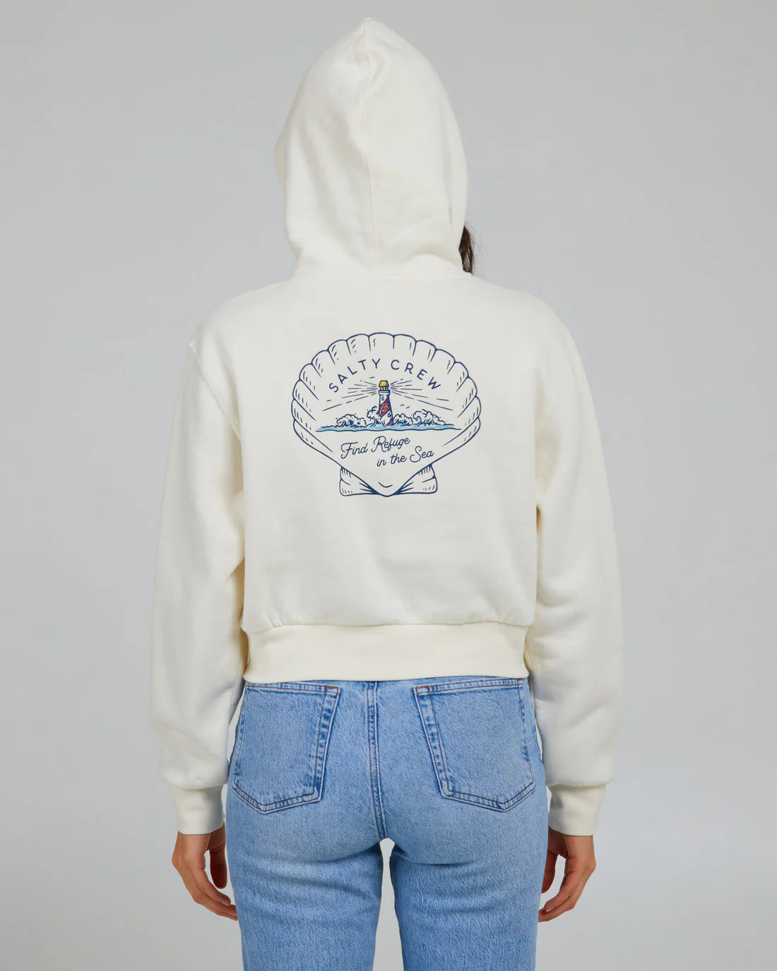 Salty Crew Scallop Crop Hoody