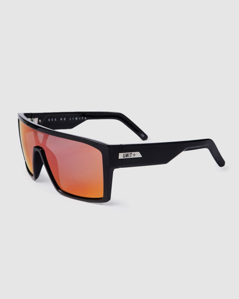 Unit Command Polarised Sunglasses - Black / Purple / Orange