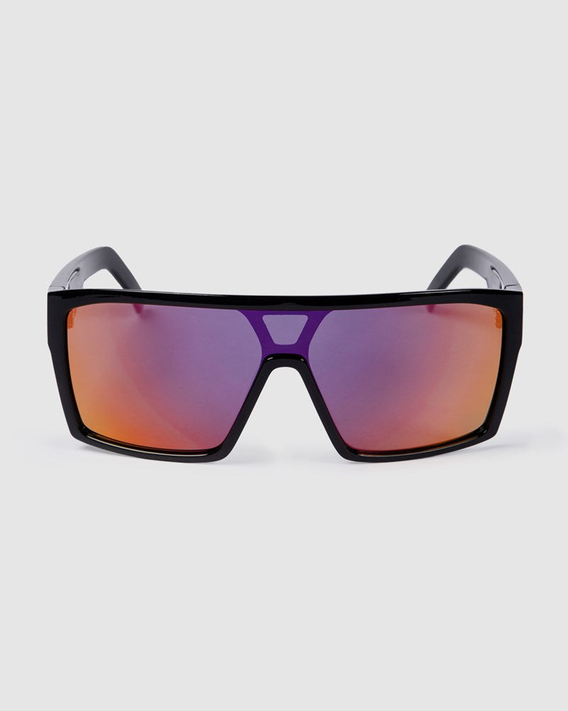 Unit Command Polarised Sunglasses - Black / Purple / Orange