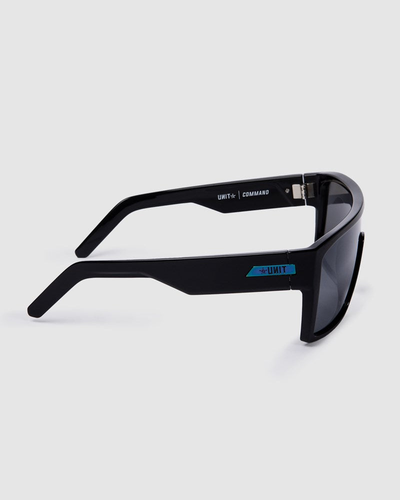 Unit Command Polarised Sunglasses - Gloss Black / Oxidized