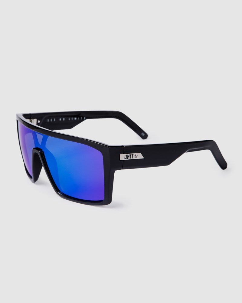 Unit Command Polarised Sunglasses - Black / Blue