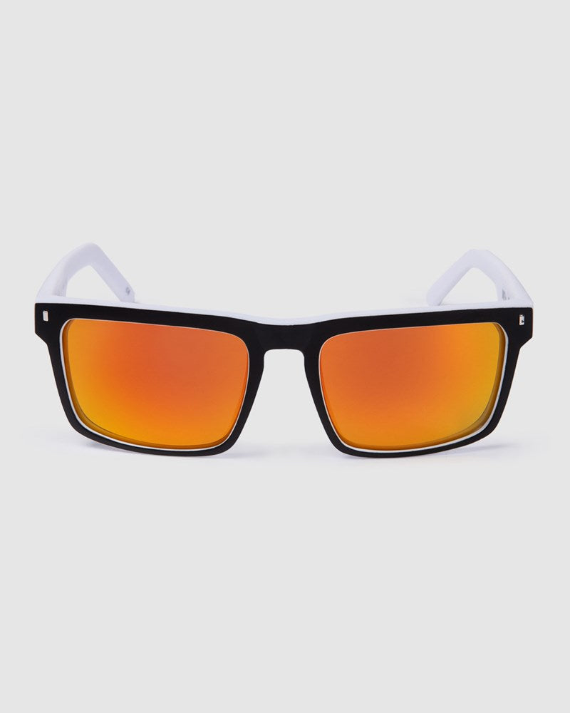 Unit Primer Polarised Sunglasses - Matte Black / White