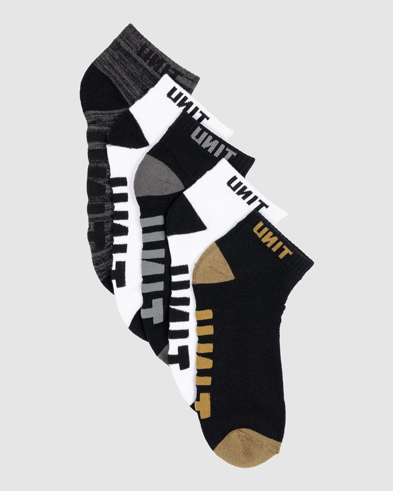 Unit Vital Bamboo Lo Lux Socks - 5 Pack