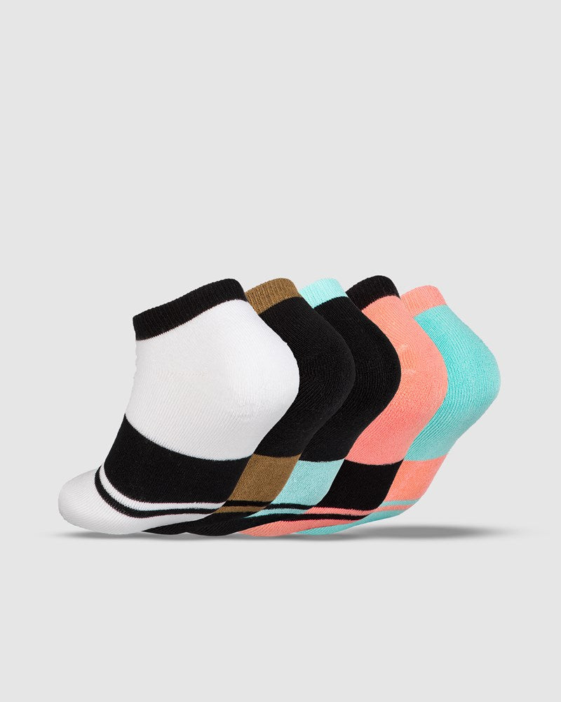 Unit Equip Ladies Bamboo No Show Socks - 5 Pack