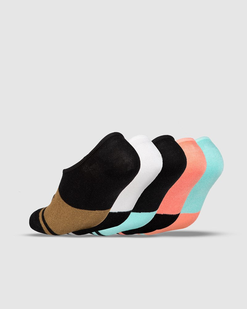 Unit Equip Ladies Bamboo Invisible Socks - 5 Pack