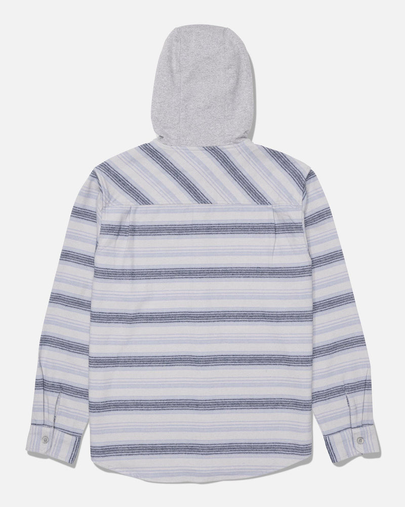 Salty Crew Whitewash Hooded Flannel Shirt