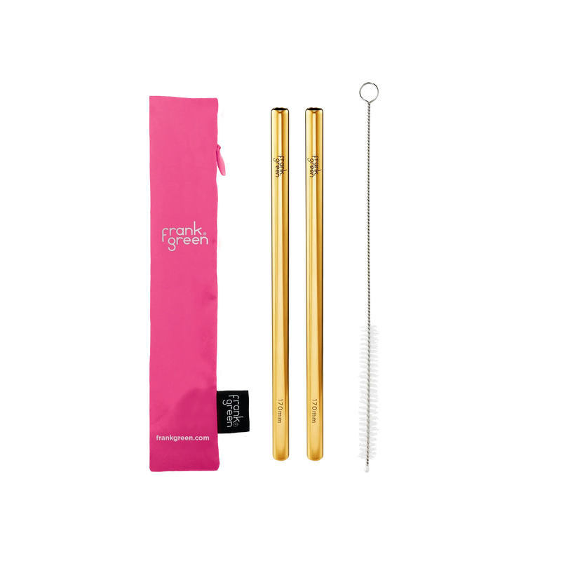 Frank Green Reusable 170mm Straw Pack - Neon Pink