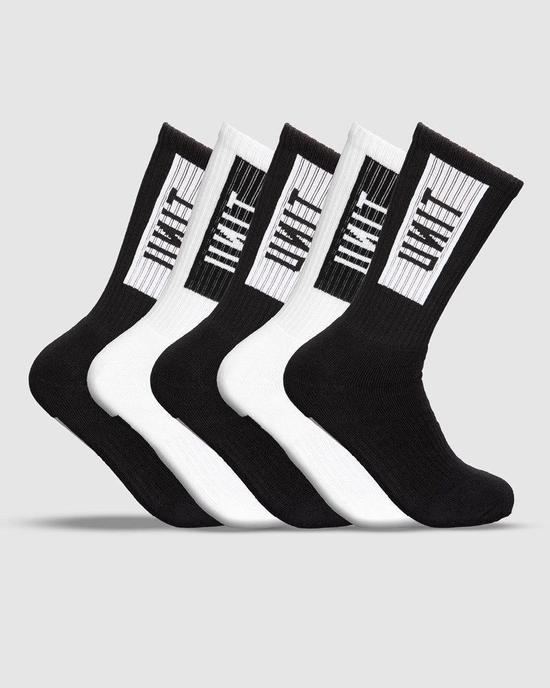 Unit Box Bamboo Hi Lux Socks - 5 Pack