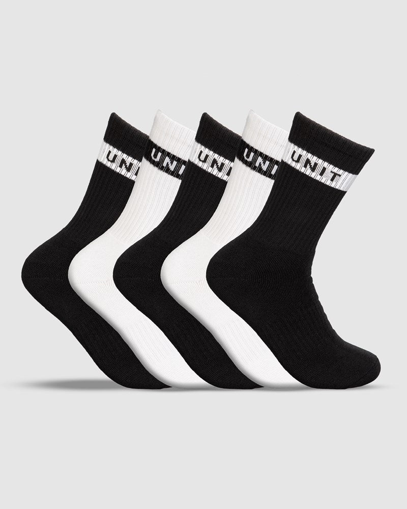 Unit Wander Ladies Bamboo Hi Lux Socks - 5 Pack