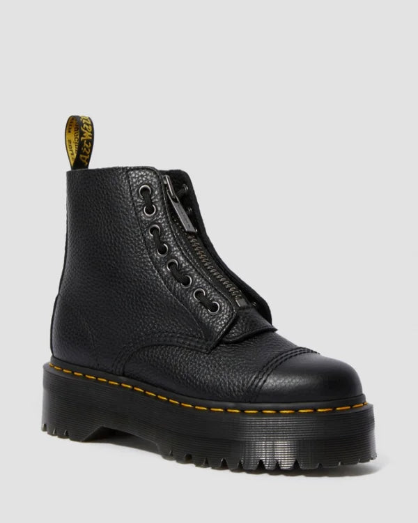 Dr. Martens Sinclair Platform Jungle Boot Milled Nappa Leather - Black Aunty Sally