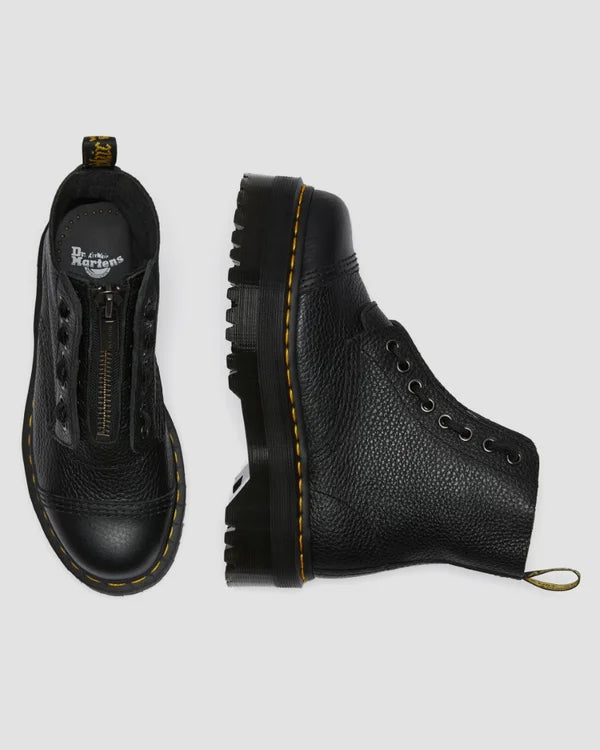 Dr. Martens Sinclair Platform Jungle Boot Milled Nappa Leather - Black Aunty Sally