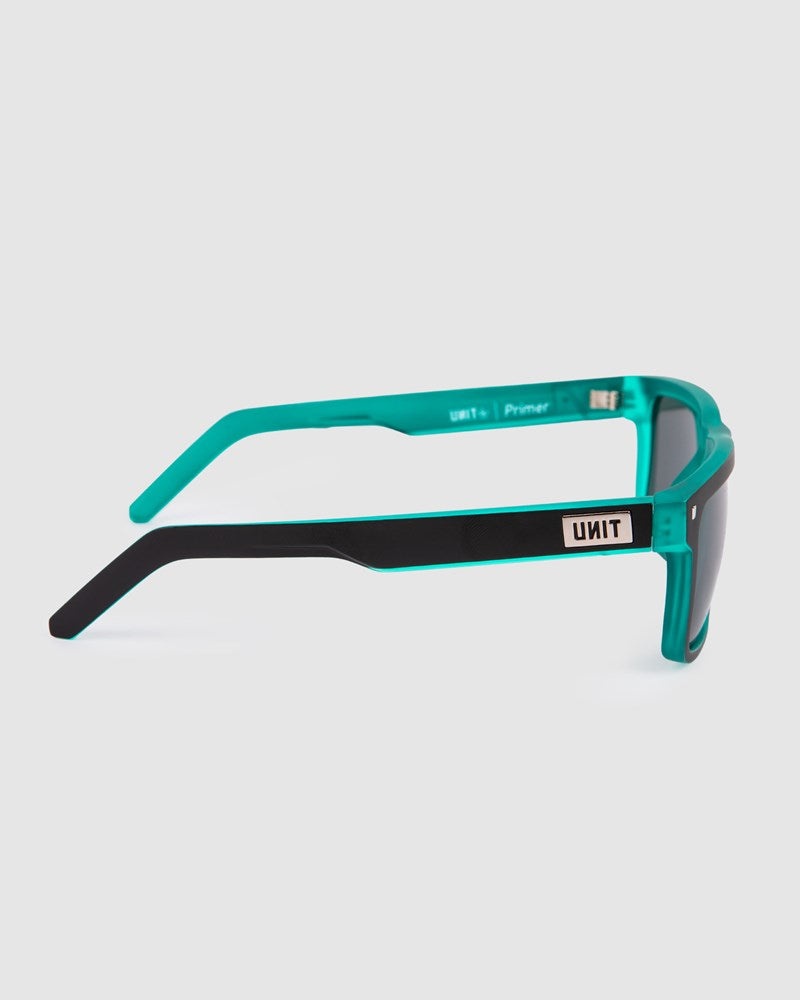 Unit Sunglasses Primer - Matte Black Teal Polarised