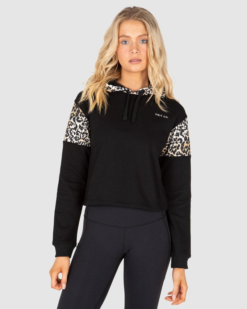 Unit Rebel Crop Ladies Hoodie