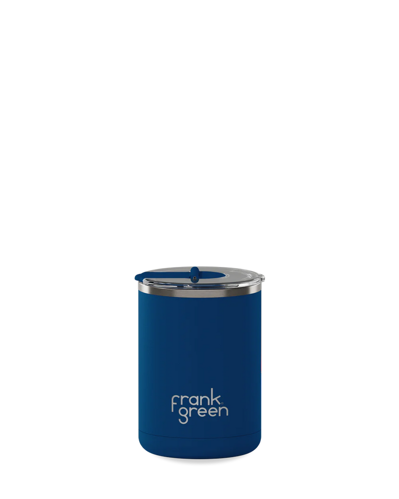 Frank Green Deep Ocean Ceramic Coffee Cup With Hinged Lid - 355ml (12oz)