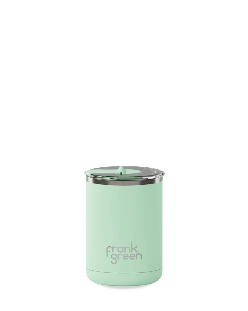 Frank Green Mint Gelato Ceramic Coffee Cup With Hinged Lid - 355ml (12oz)