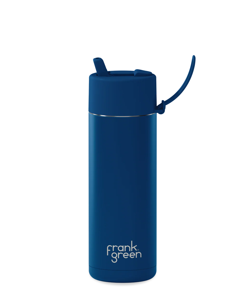 Frank Green Deep Ocean Ceramic Reusable Bottle With Flip Straw Lid 595mL (20oz)