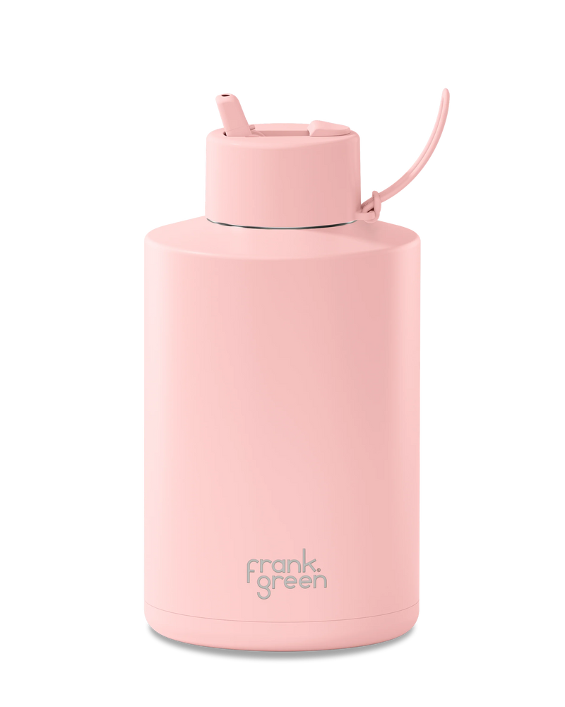 Frank Green Blushed Ceramic Reusable Bottle with Straw Lid 2,000ml (68oz)