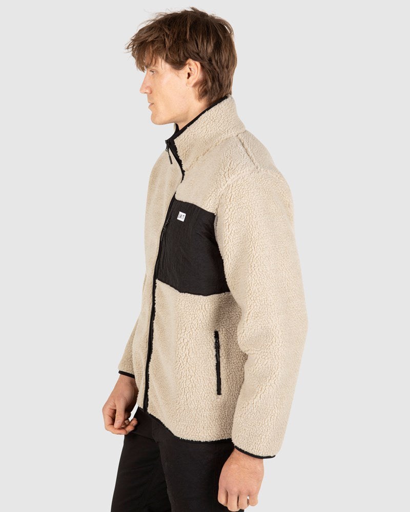 UNIT CLAIM HALF PILE FLEECE JACKET