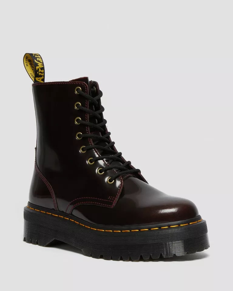 Dr. Martens Jadon 8 Eye Leather Boot - Cherry Red