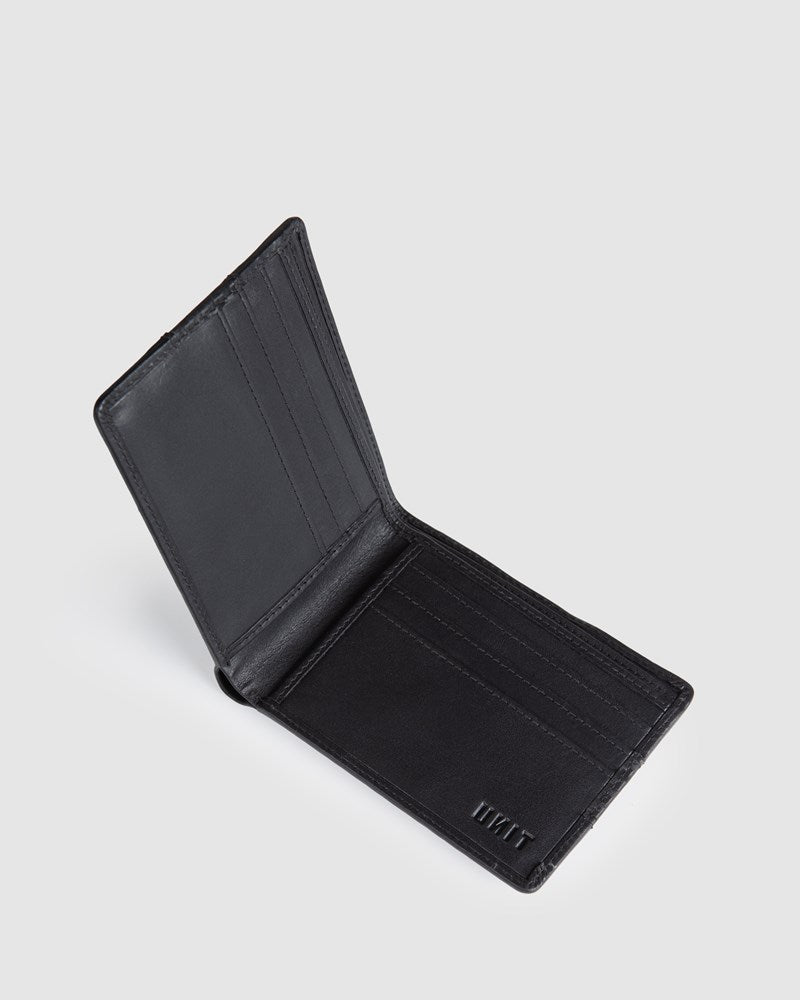 UNIT BI-FOLD LEATHER CARBON-X WALLET