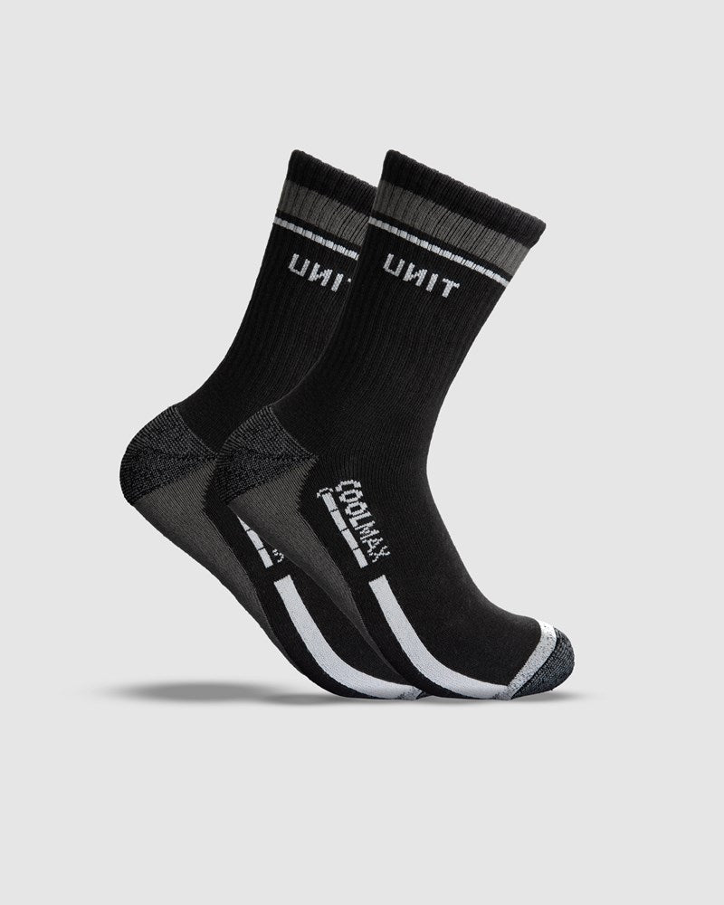 Unit Mens Coolmax Crew Socks 2 Pack