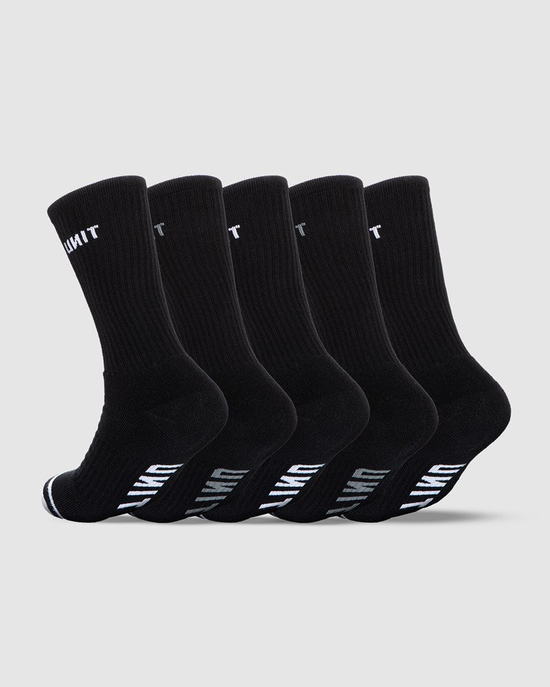 Unit Bamboo Crew Socks 5 Pack