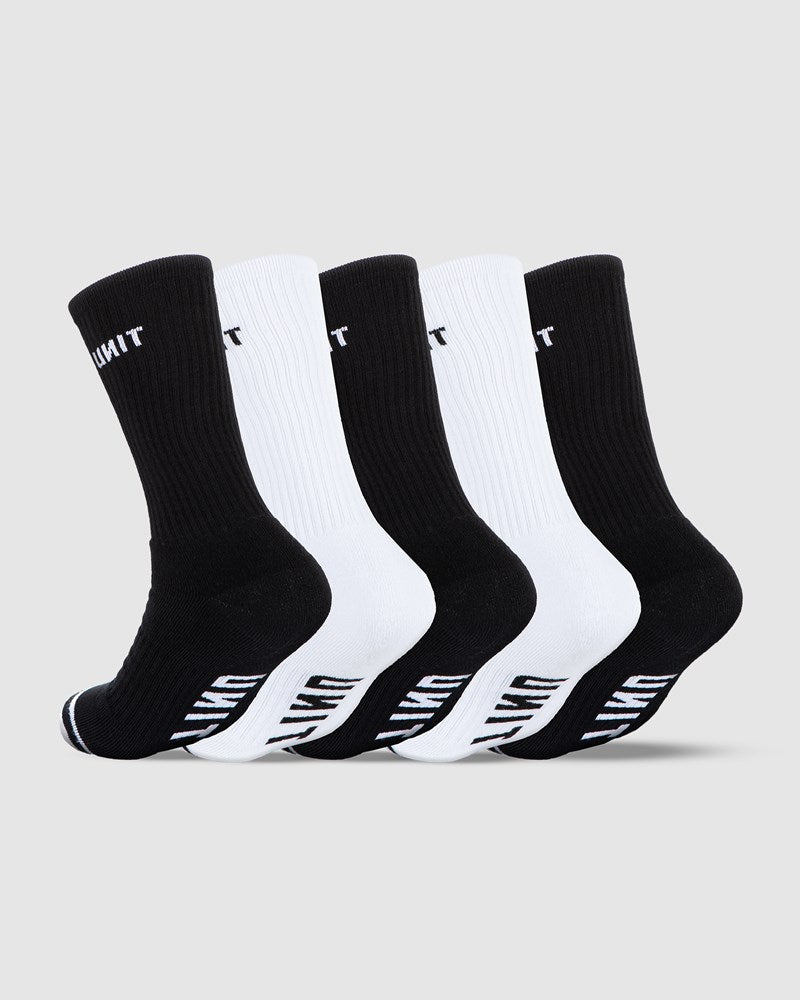 Unit Mens Bamboo Crew Socks 5 Pack