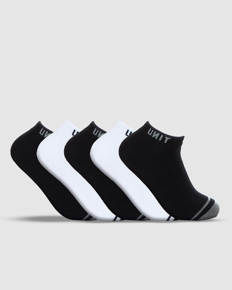 Unit Mens Bamboo Ankle Socks 5 Pack