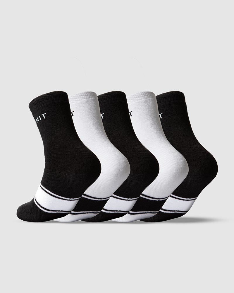 Unit Bamboo Crew Ladies 5 Pack Socks