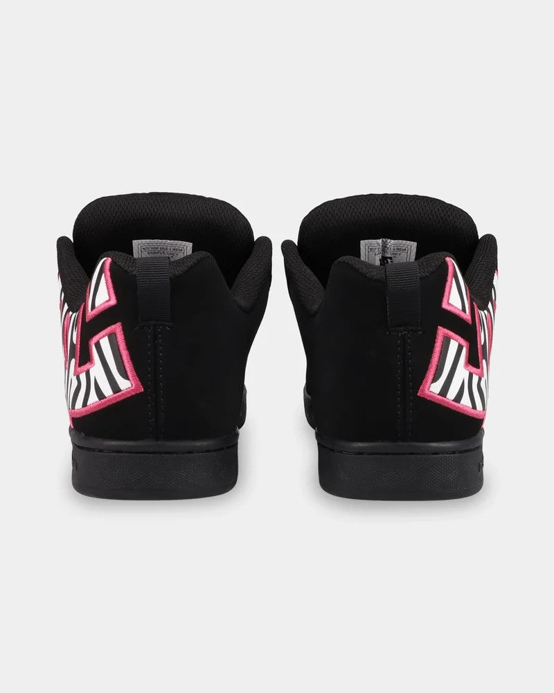 DC Womens Court Graffik - Black/Pink/Black