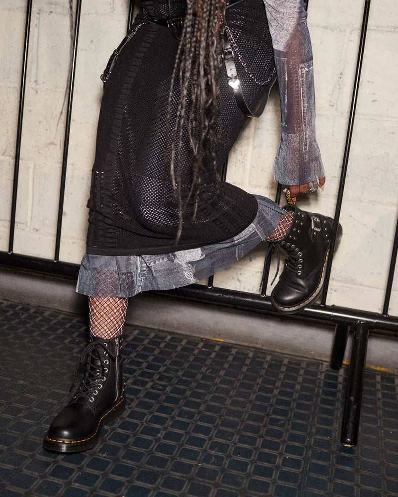 Dr Martens 1460 Pascal Hardware Nappa Leather Lace Up Boots