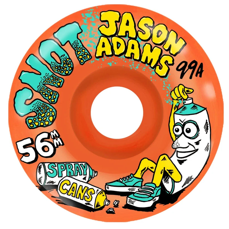 SNOT WHEELS 56 99 JASON ADAMS SPRAY CANS CONICAL ORANGE