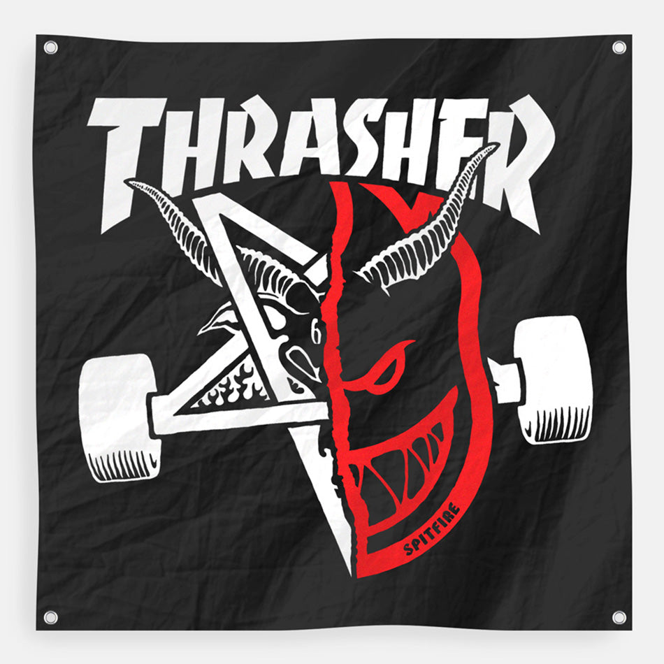 Thrasher X Spitfire Thrash & Burn Banner